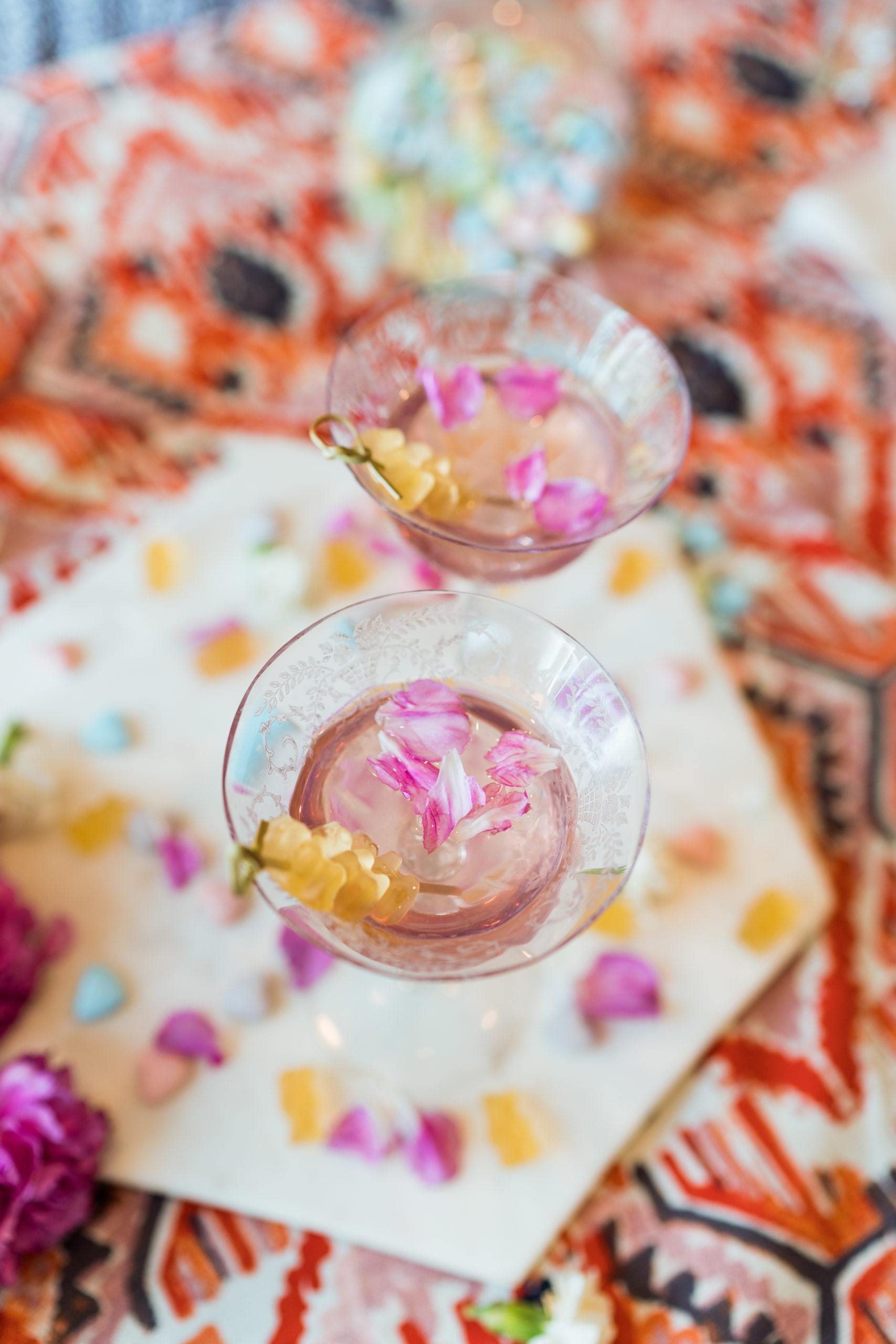 sparkling pink lemonade cocktail - valentine's day drinks