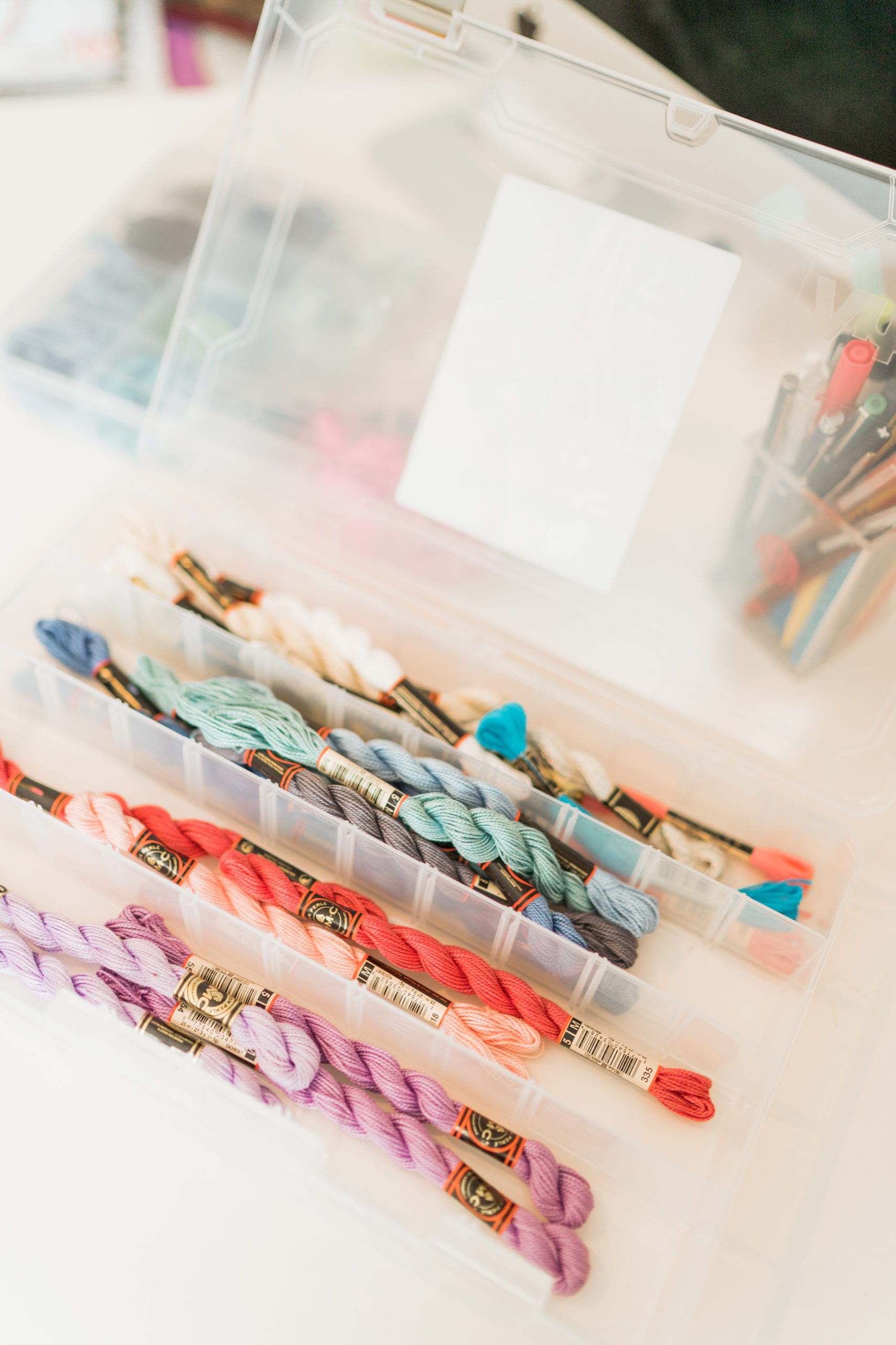 organizing needlepoint threads