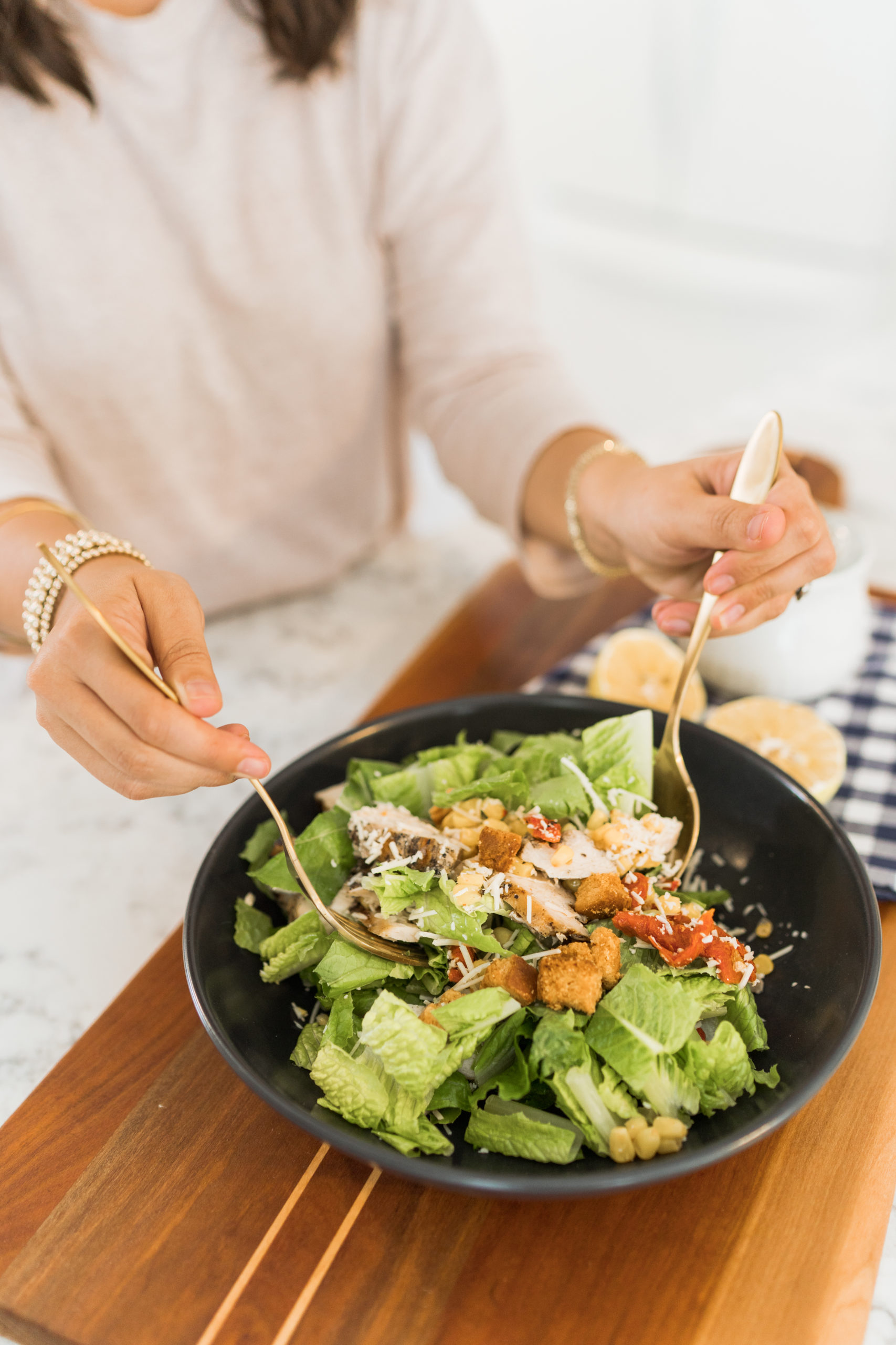 simple caesar salad at home