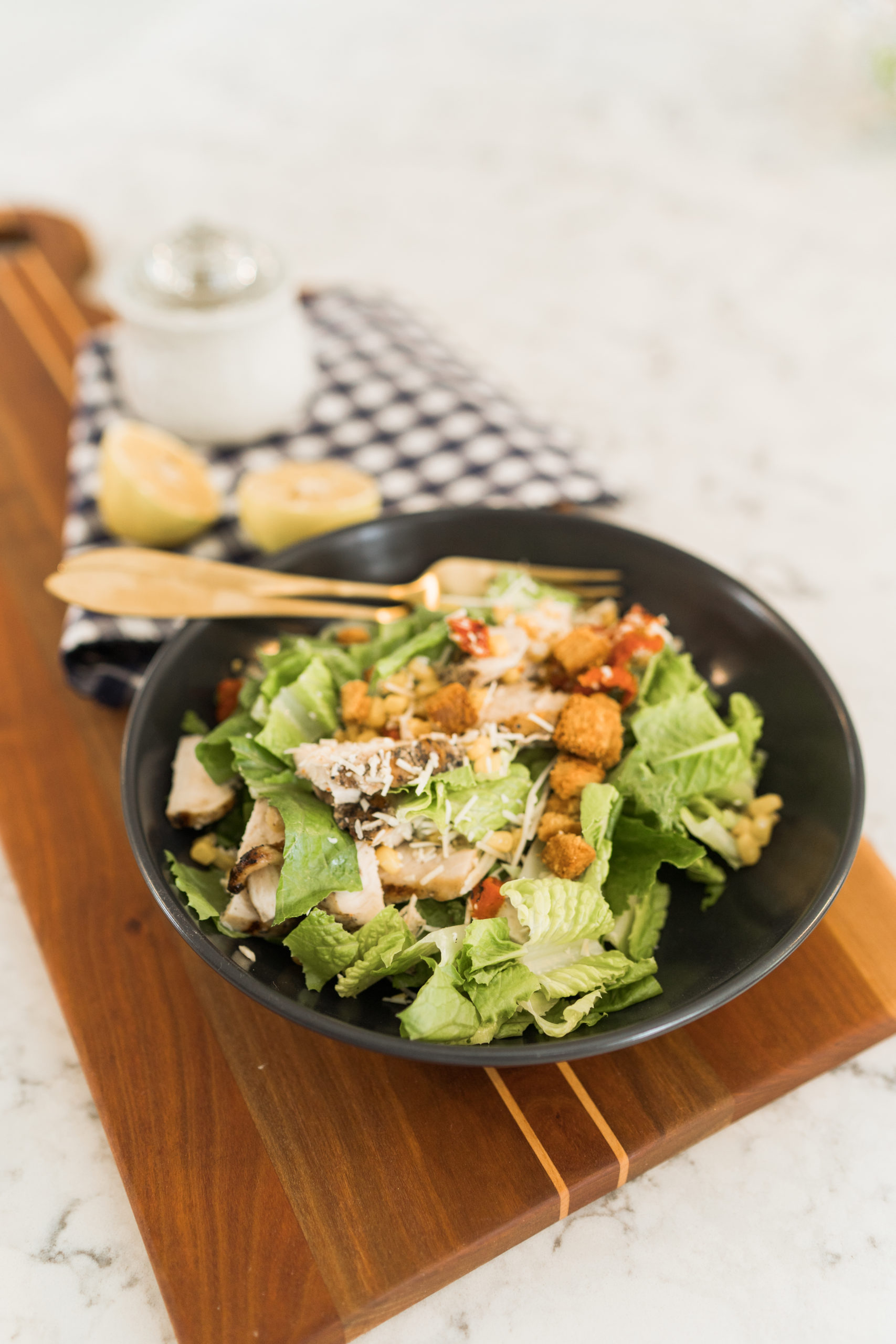 homemade simple Caesar Salad