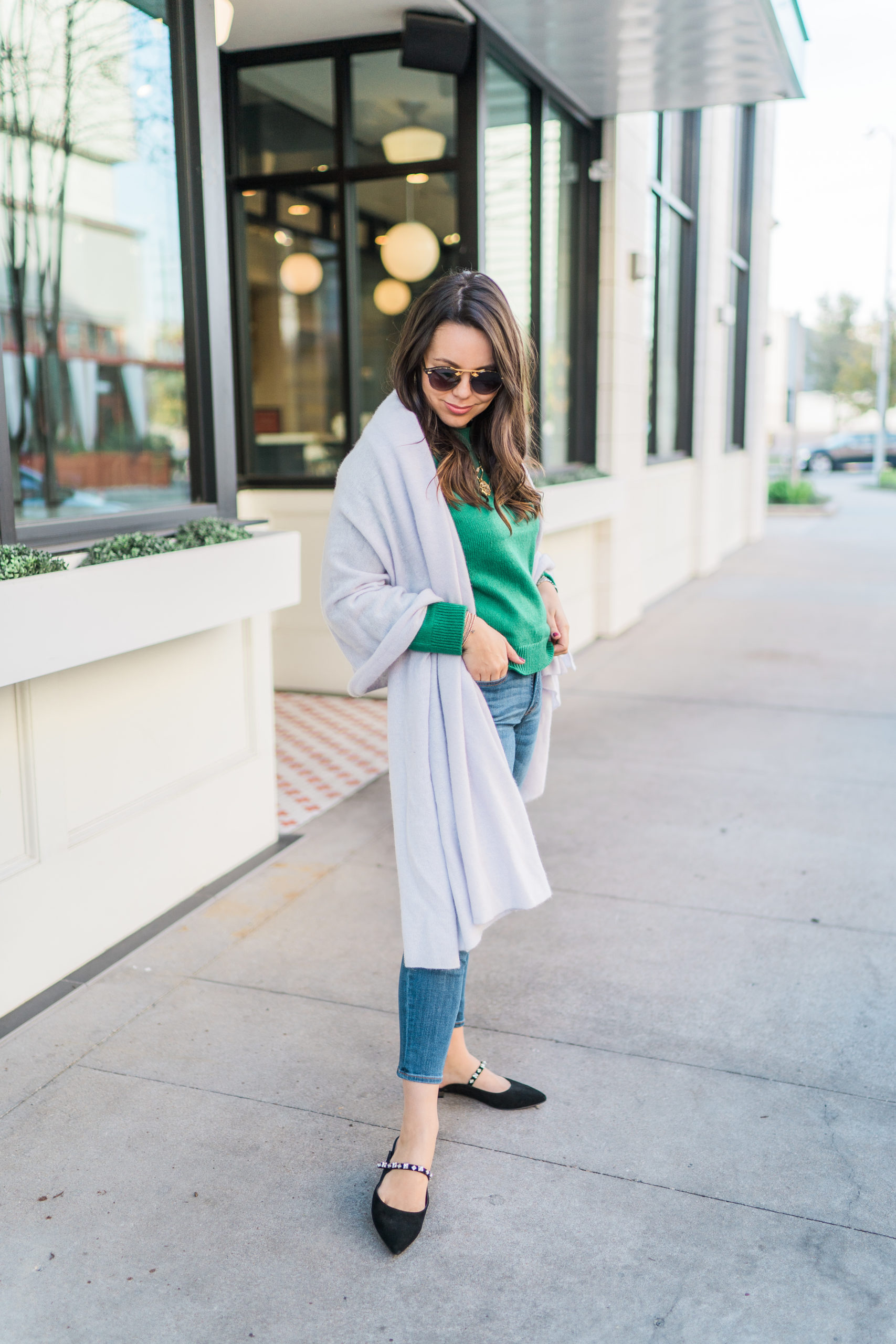 Cashmere travel wrap by White & Warren