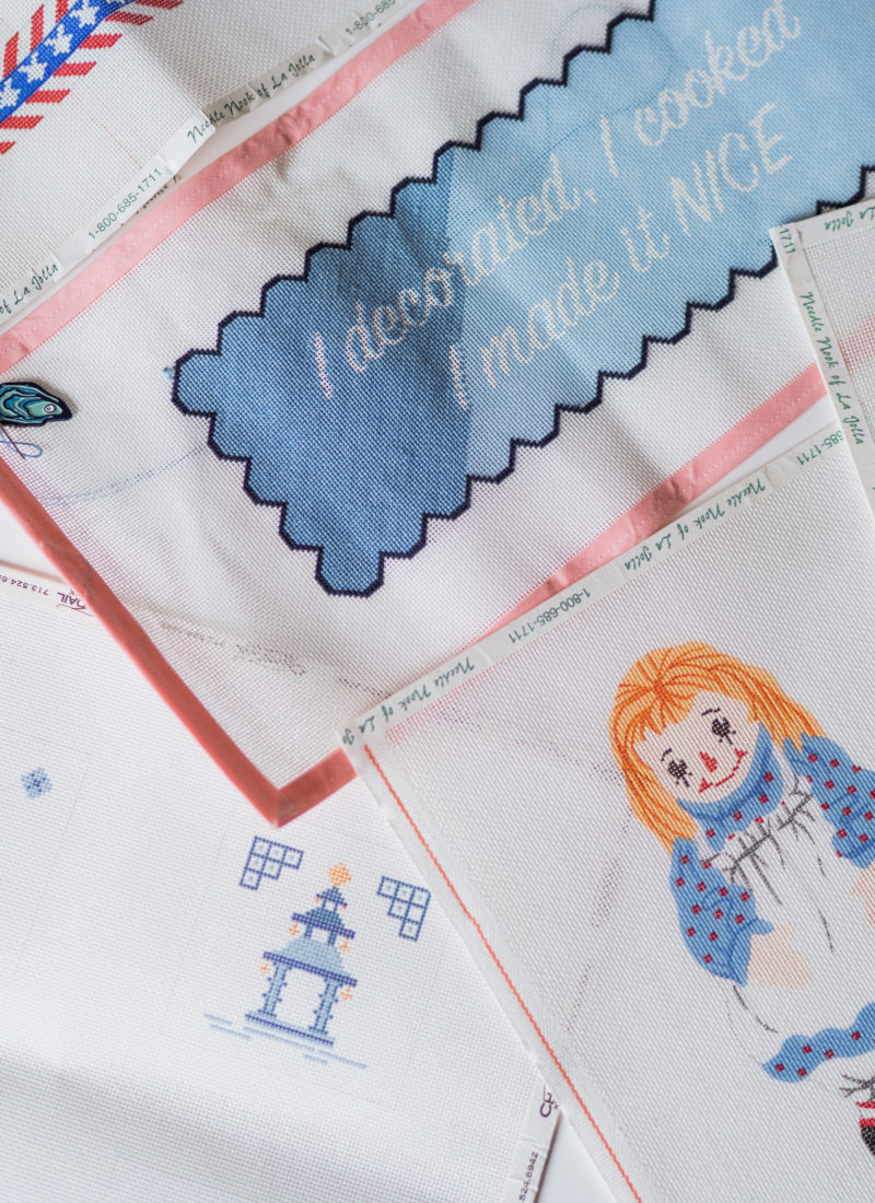 Ragedy Ann and Andy Needlepoint canvases Silver Stitch