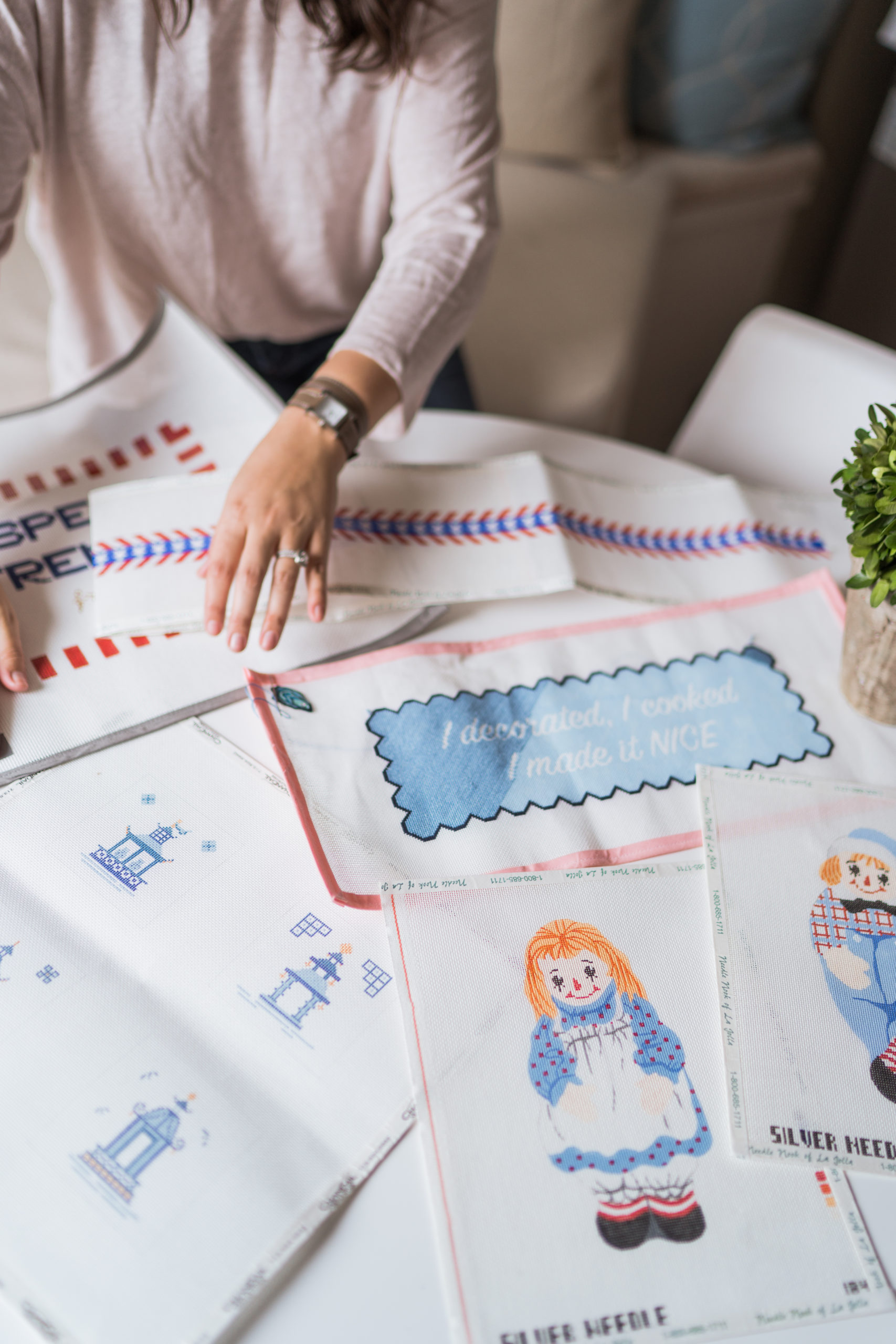 Add to your stash: large needlepoint canvases