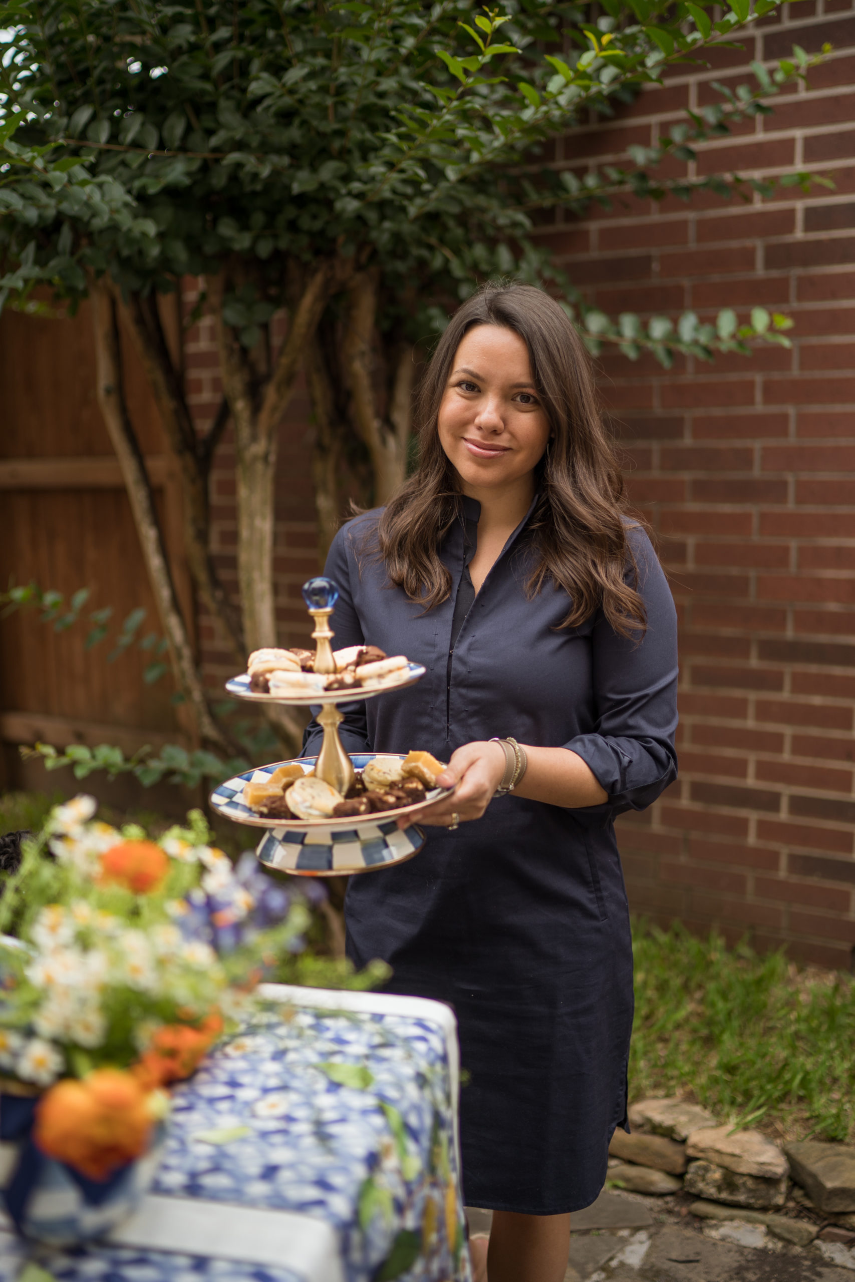 Summer patio tablescape 