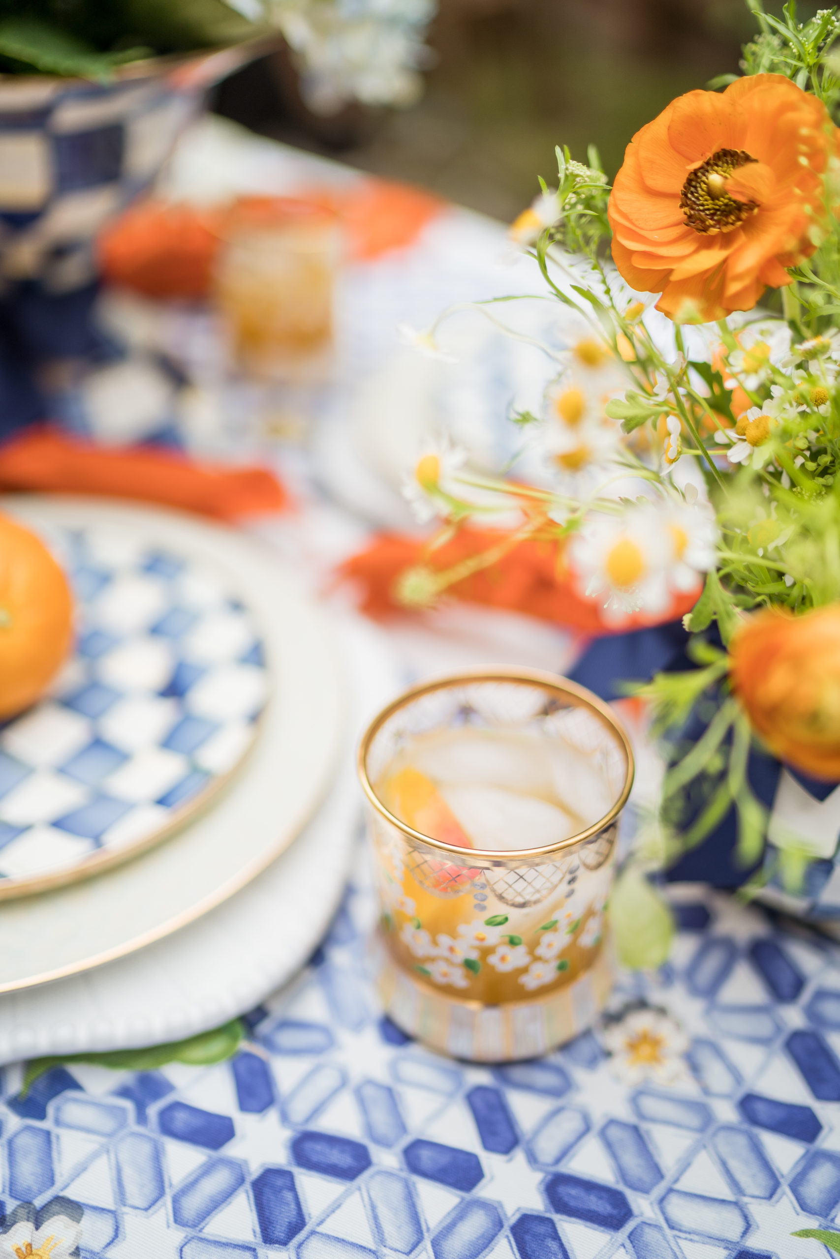 MacKenzie-Childs summer table setting