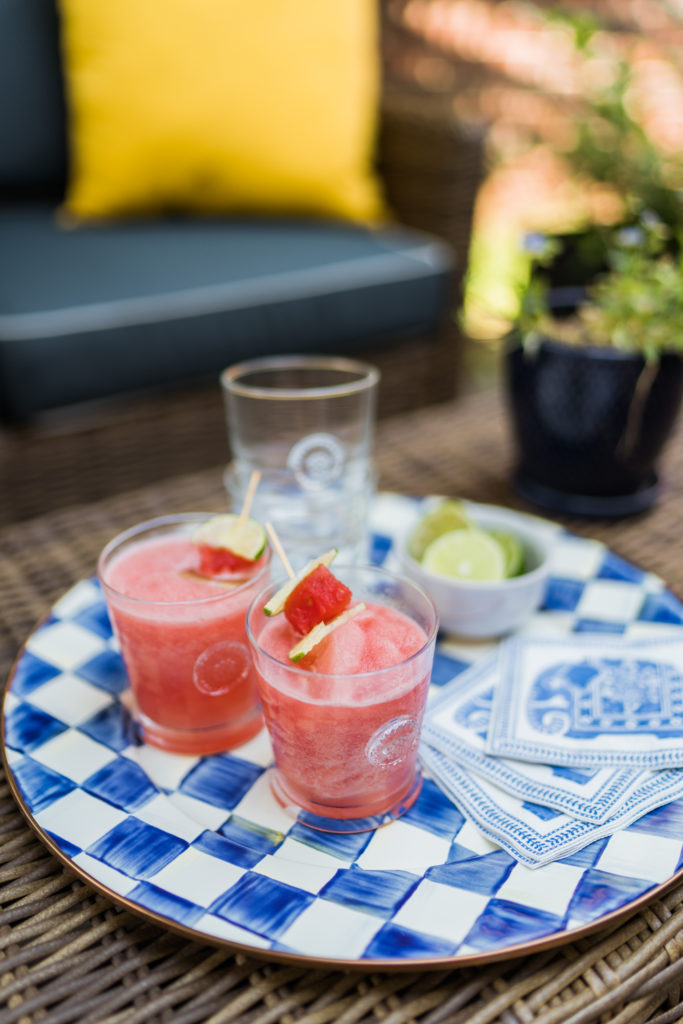 refreshing watermelon lime & rum slush cocktail for summer | Girl Wonder Life