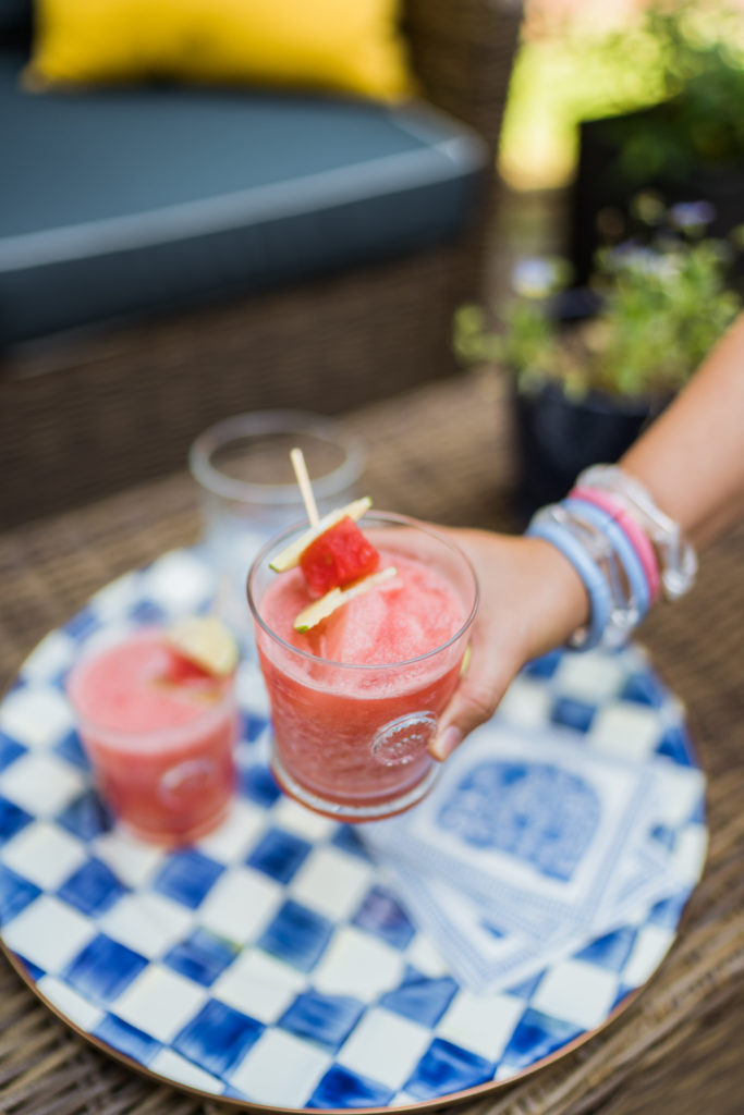 Watermelon lime and rum slush cocktail | Girl Wonder Life