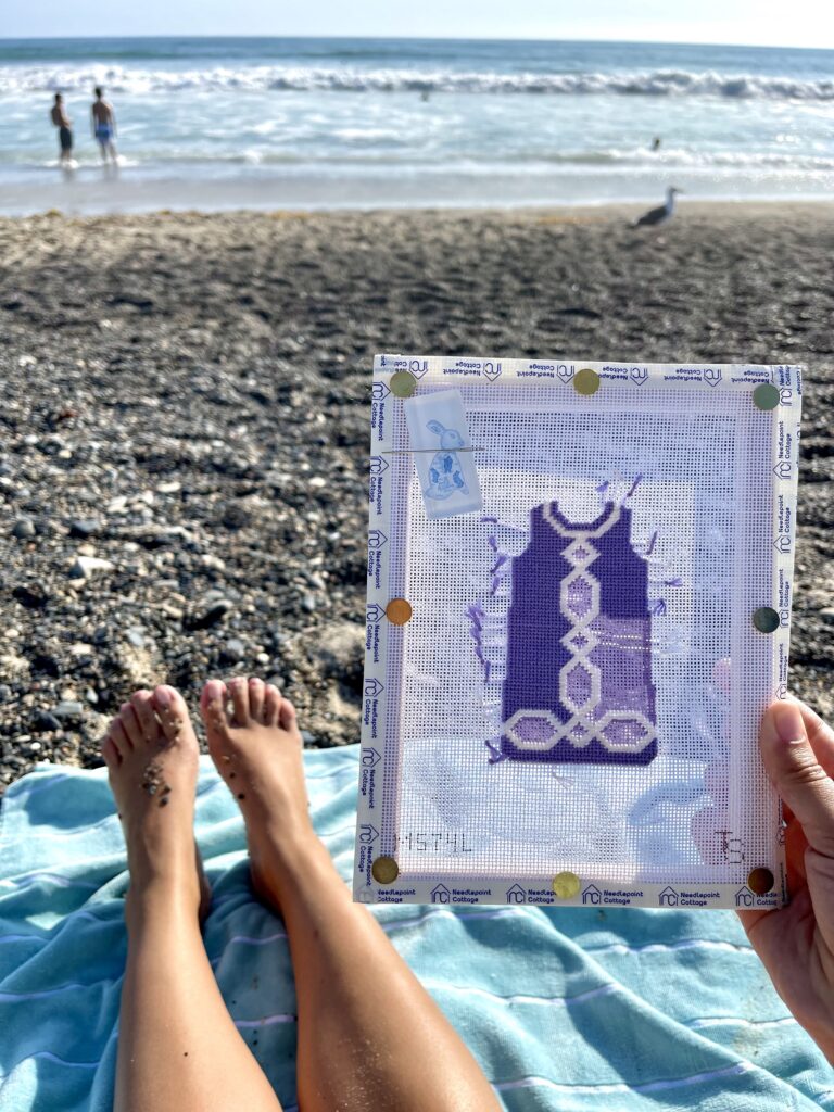 Two Sisters Needlepoint shift canvas