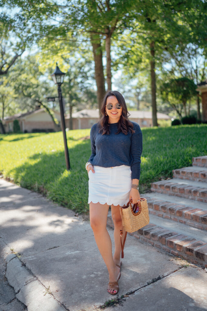 Lilly Pulitzer Colette scallop hem skort | Girl Wonder Life