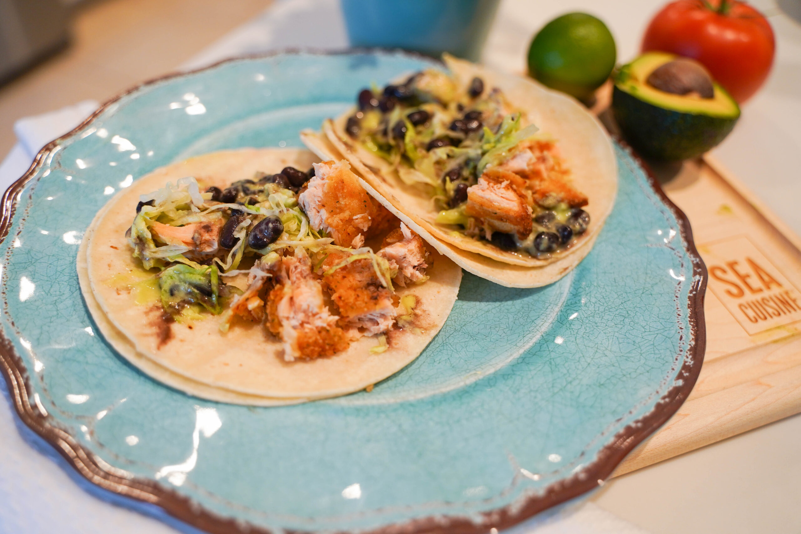 Salmon fish tacos with Sea Cuisine | Adored by Alex
