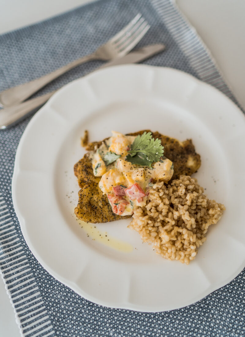 Baked Tilapia with fresh mango slaw | Girl Wonder Life