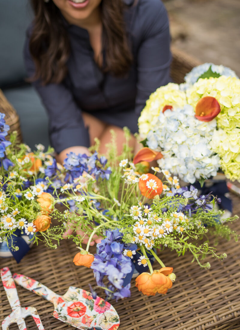 DIY at home flower arrangements with MacKenzie Childs | Girl Wonder Life