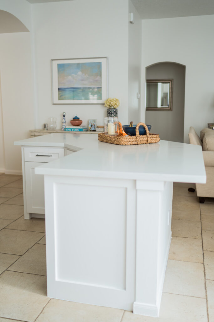 open plan kitchen island design | Girl Wonder Life