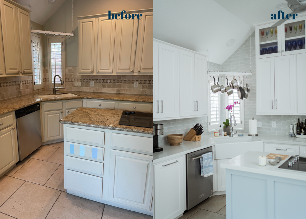 open plan kitchen remodel before and after | Girl Wonder Life