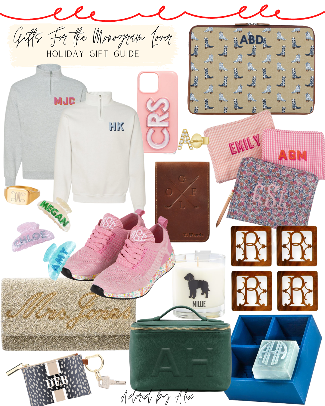 Monogrammed gift ideas for the holidays | Girl Wonder Life