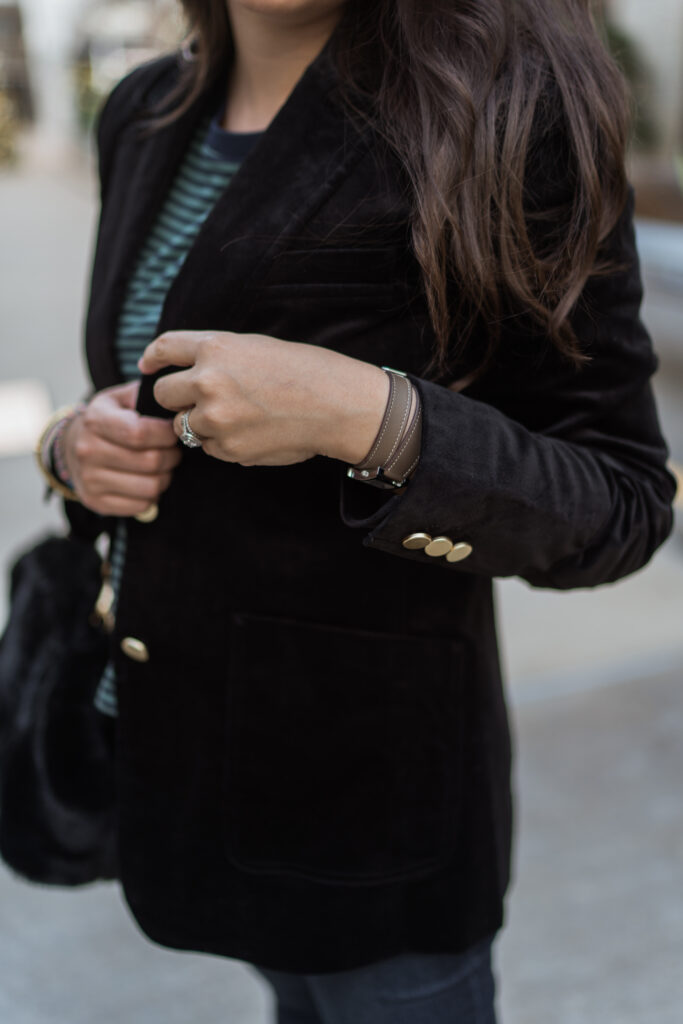 affordable velvet blazer for the holidays | Girl Wonder Life