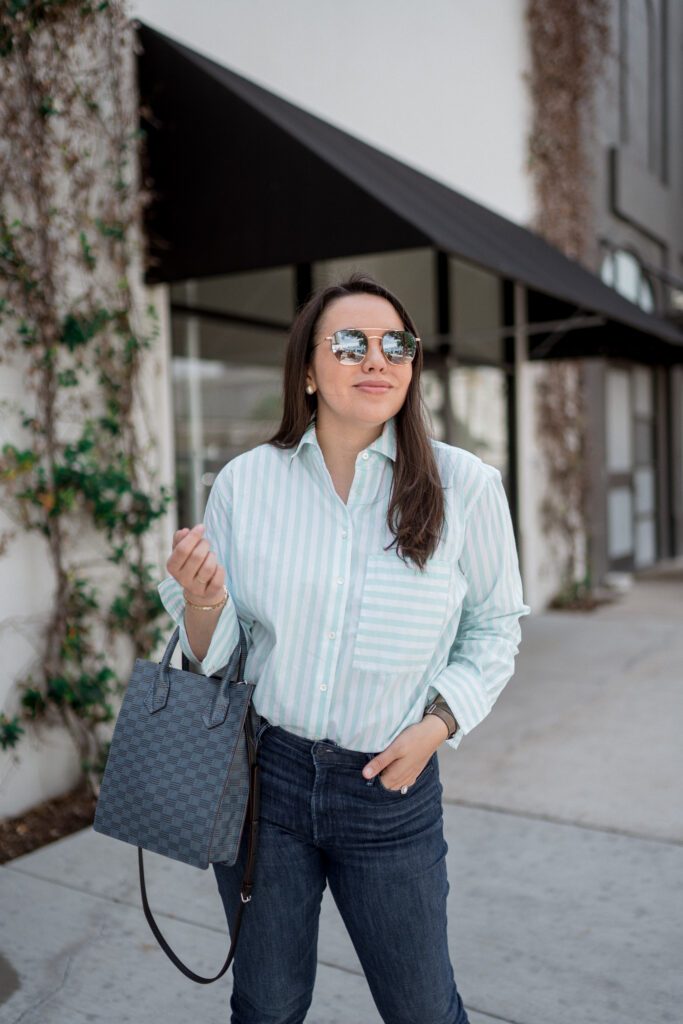 Why I love my AYR Deep End button-down shirt | Adored by Alex